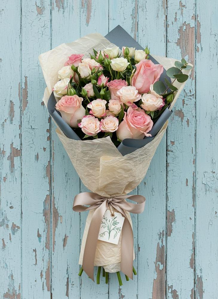 Букет цветов из: Розы в Солуно-Дмитриевском