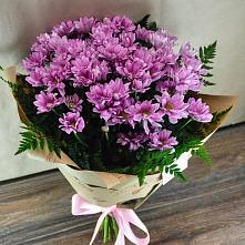 Букет цветов из:  Хризантемы #REPLACE_PRED# Солуно-Дмитриевском