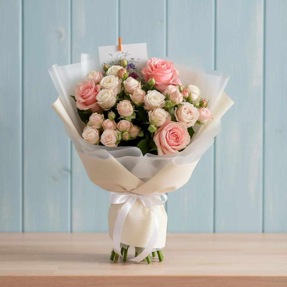 Букет цветов из: Розы в Солуно-Дмитриевском