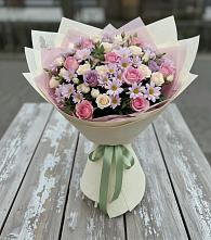 Букет цветов из:  Розы и Хризантемы в Солуно-Дмитриевском