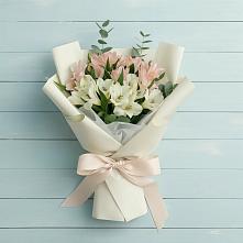 Букет цветов из:  Альстромерии в Солуно-Дмитриевском