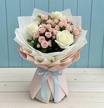 Букет цветов из:  Розы в Солуно-Дмитриевском