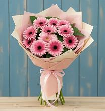 Букет цветов из:  Герберы в Солуно-Дмитриевском