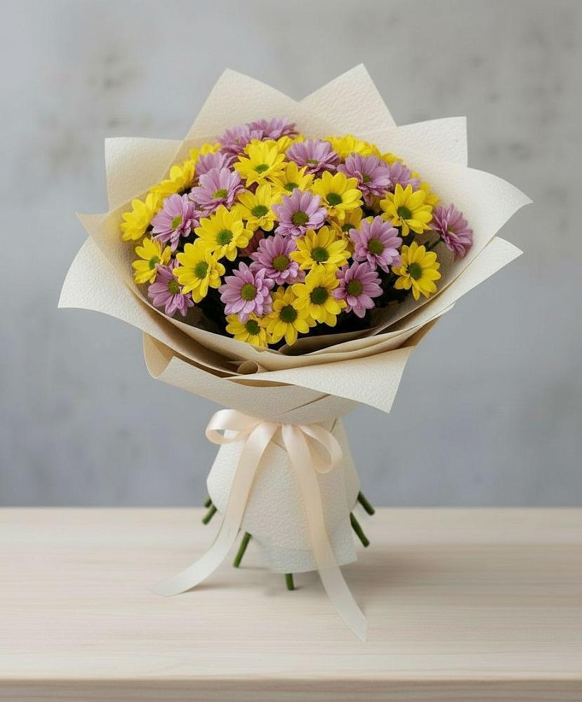 Букет цветов из: Хризантемы в Солуно-Дмитриевском